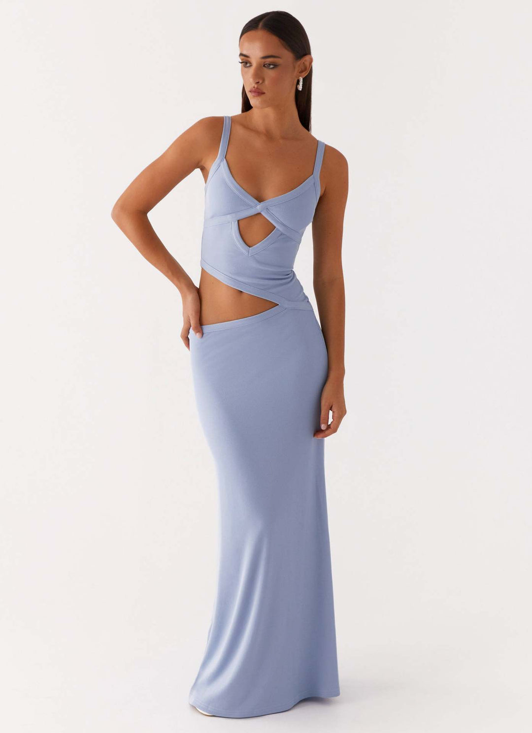 Viviana -  Maxi Vestido Recortado