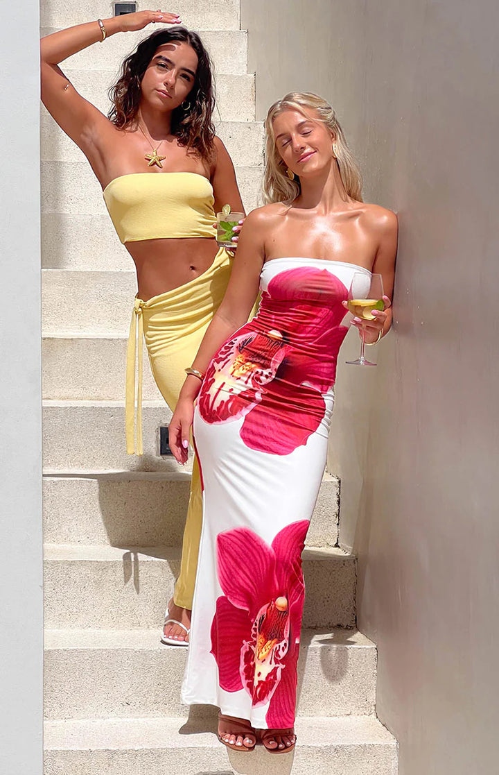 Valeria - Vestido Orquídea Blanca