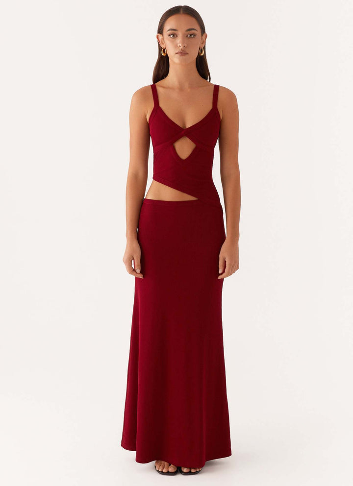 Viviana -  Maxi Vestido Recortado